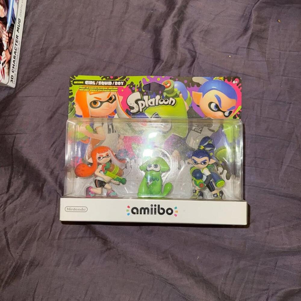 Splatoon Amiibo 3-Pack - Inkling Girl, Squid,‎ and Inkling Boy (Splatoon Series)